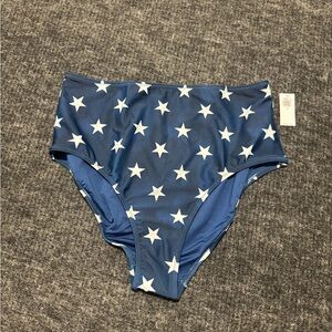Old Navy Navy & White Star Print Bikini Bottoms